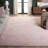 Keerthika Hand Tufted Wool Cotton with Latex Floral Rug in Ivory/Pink-1554698466