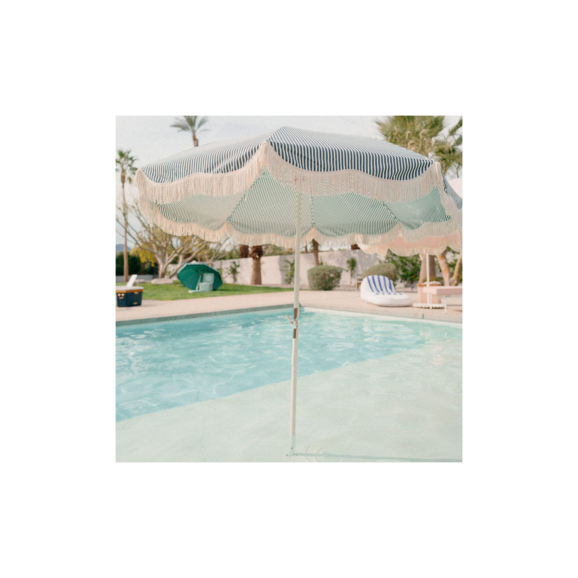 CLUB UMBRELLA - LAURENS STRIPE, Navy