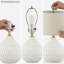 Lampe de table blanche 17,5 po Alleman