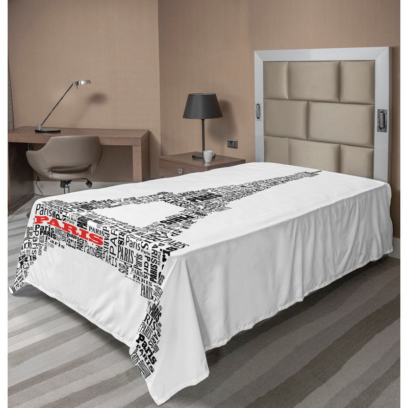 Drap Ambesonne, Drap plat pour lit simple