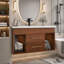 Freestanding Standard Free Standing Single Double Single Vanity Bathroom Vanity With Ceramic Top