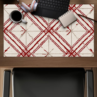 Red Lines Pattern Gaming Mat - Stylish Home Decor Accessory