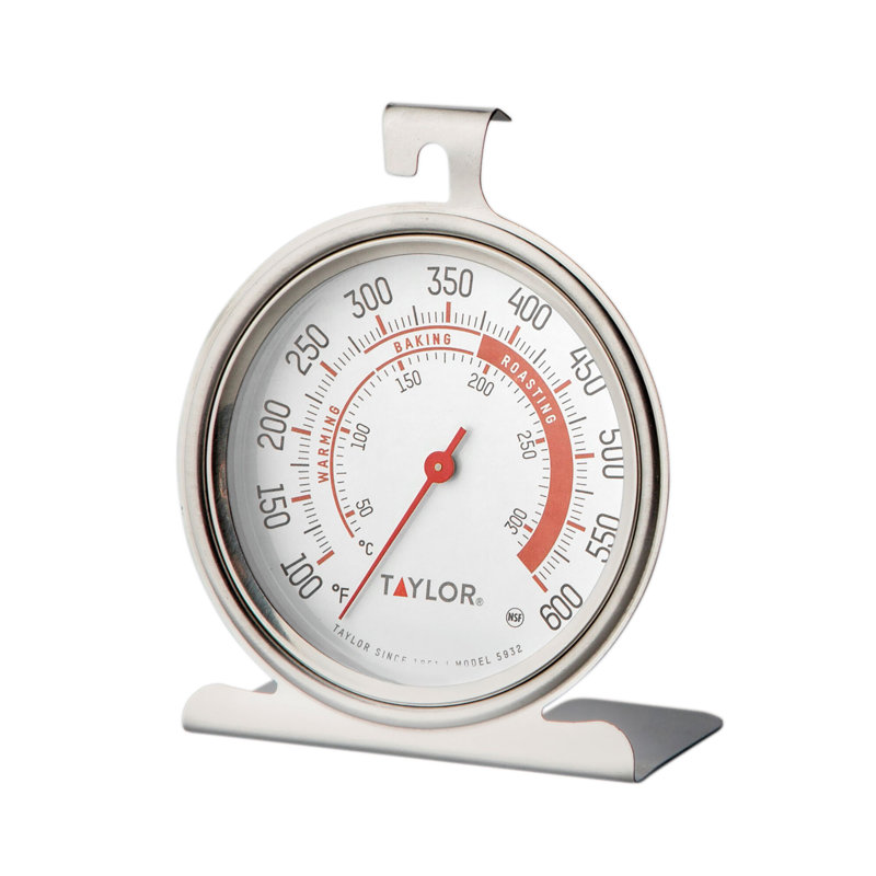 Thermomètre pour four de cuisine Taylor, cadran de 3,25 pouces, acier inoxydable 5932