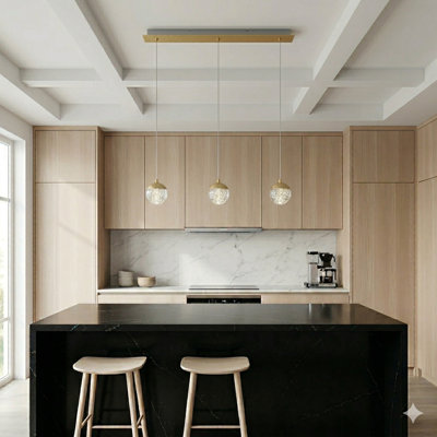 Heatherly 3 - Light Kitchen Island Pendant