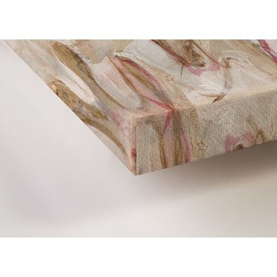 Ballerine brune, art sur toile encadré