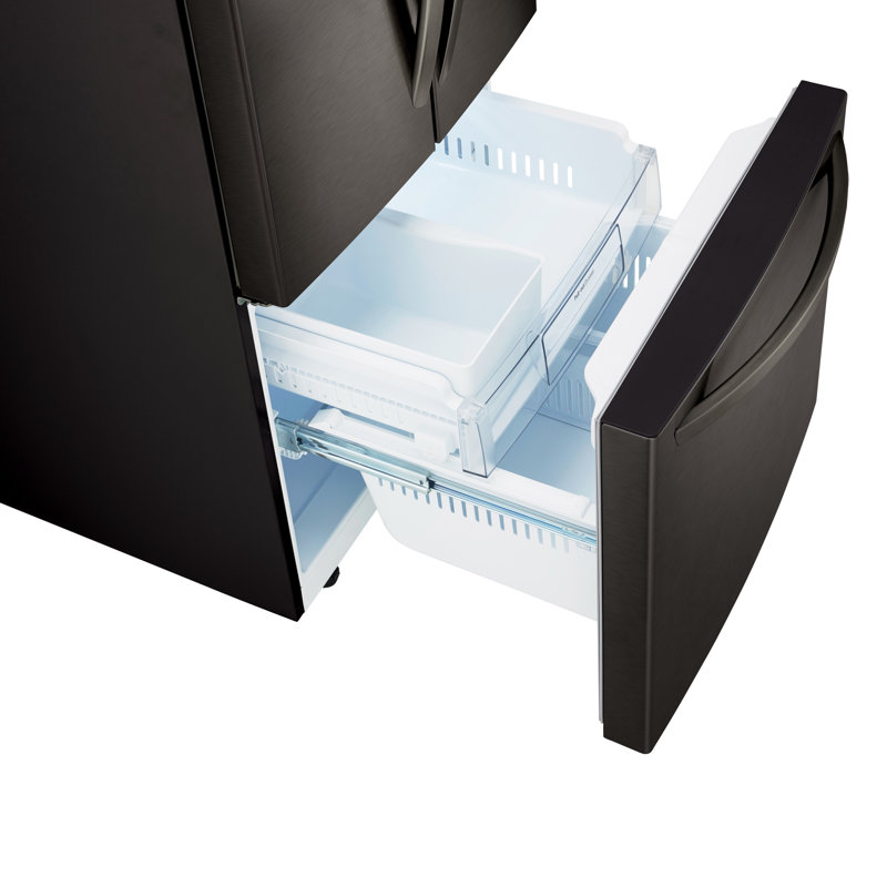 LG French Door Refrigerator, Black Stainless Steel, 22 cu. ft.
