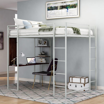Lit mezzanine avec bureau intégré Abington