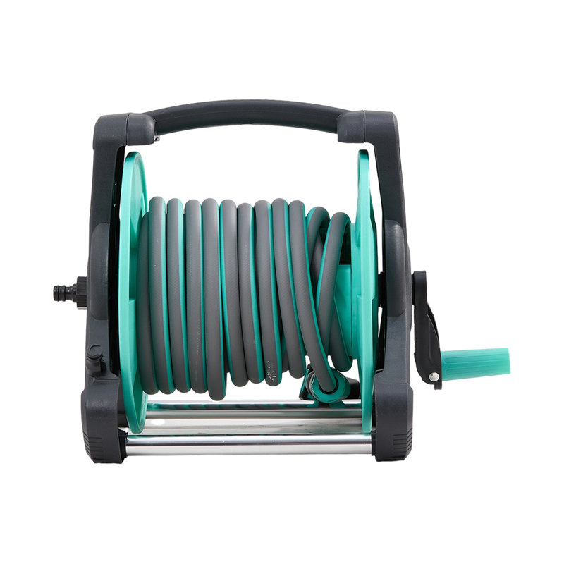 Portable Garden Watering Hose Reel Set, 34cm H x 15cm W x 40cm D