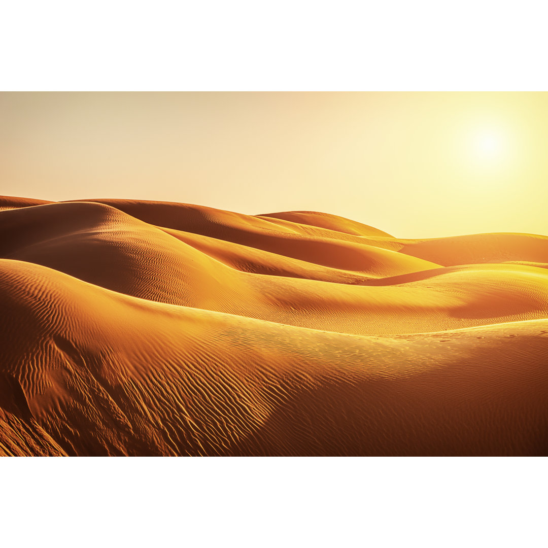 Sanddünen bei Sonnenuntergang von Jhorrocks - Drucken