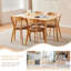 5 -Person Solid Wood Dining Set-566478850