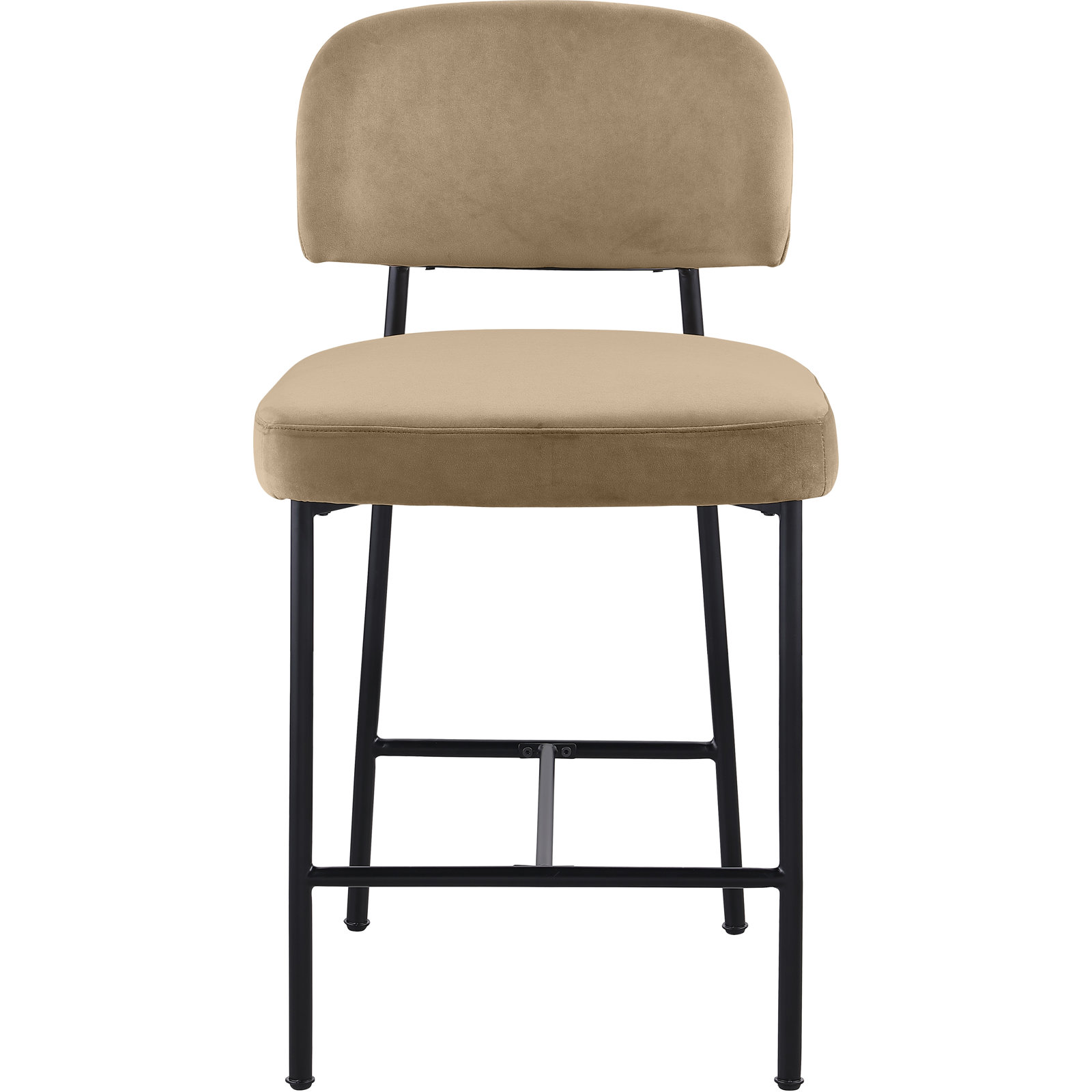 Zarelle Upholstered Counter Stool, Beige Performance Fabric