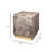 Cube Vellum Side Table, Warm Grey