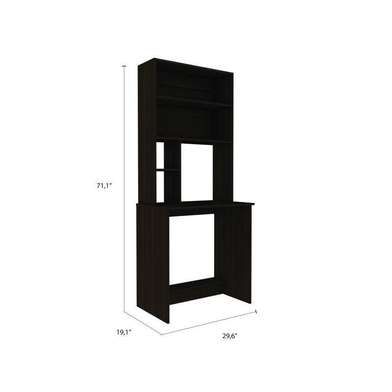 Jex Computer Desk, Black Wengue
