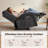 Latitude Run Power Recliner Loveseat Sofa With Adjustable Headrest, Heat And Vibration, 64.6" Fabric Electric Reclining Loveseat With USB Charge Ports-73825721