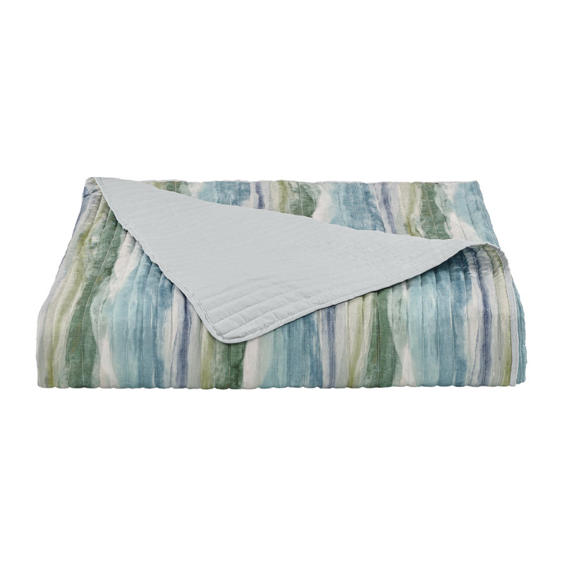 CALLUM TWIN/TWIN XL ENSEMBLE DE COUETTE 2 PIÈCES, Rayures bleues