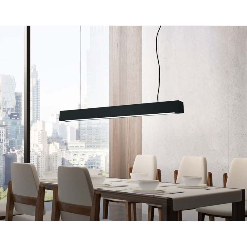 Saggiomo 1 - Light LED Square/Rectangle Pendant, 4000K, White