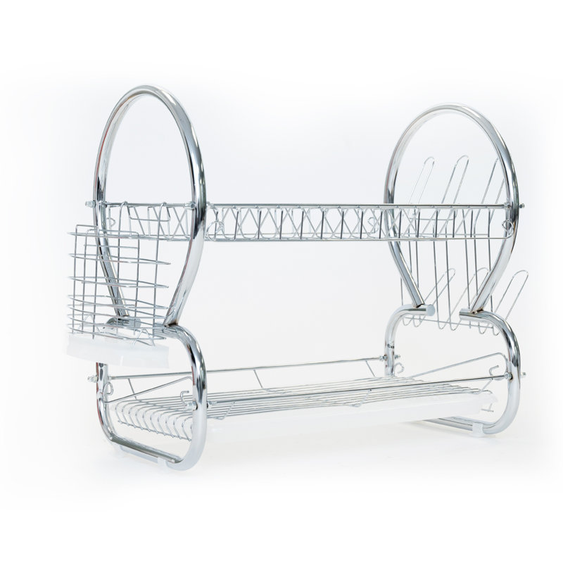 Two Tier Dish Rack, Chrome