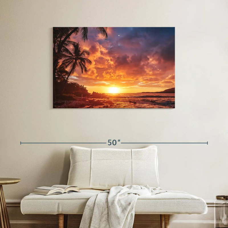 Gillard Kealakekua Bay au coucher du soleil, H 26 po x l 39 po