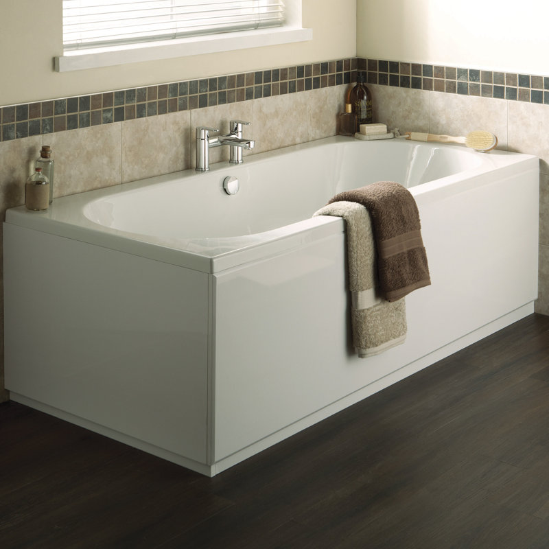 1800mm x 800mm Soaking Acrylic Bathtub, 170" H x 75" W x 40" D