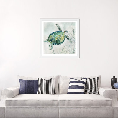 «Seaglass Turtle I» par Carol Robinson - reproduction