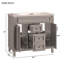 36'' Bathroom Vanity with Top Sink, Modern Bathroom Storage Cabinet with 2 Soft Closing Doors and 2 Drawers-111123953