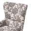 Fauteuil à oreilles en bois massif - Design élégant et confortable