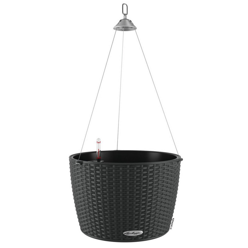 Hanging Planter, Granite, 23cm H x 27cm W x 27cm D