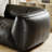 Retro Minimalist Straight-layout Black Sofa