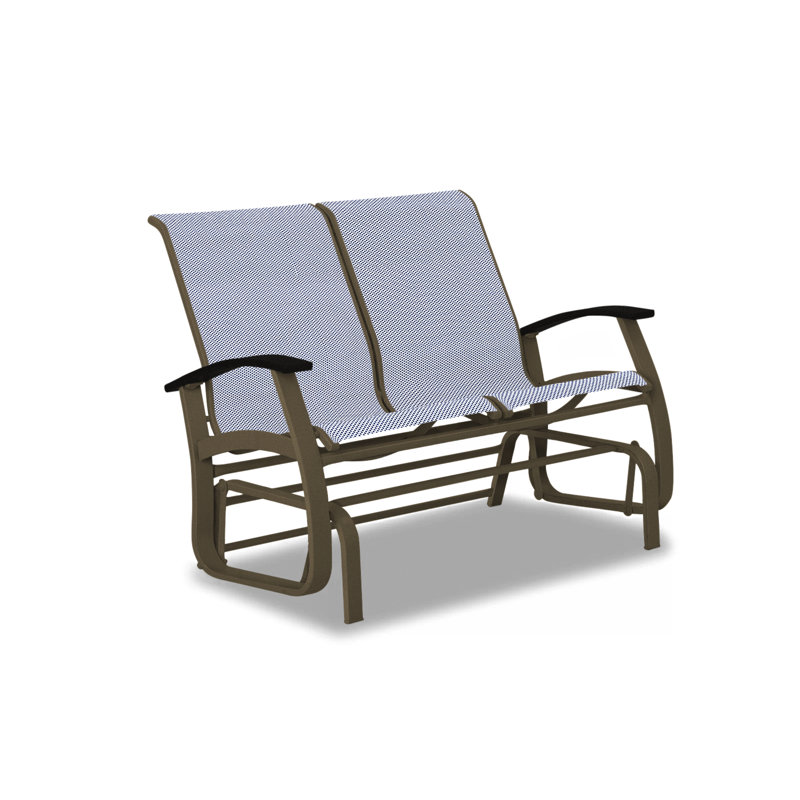 Belle Isle Outdoor Glider, Breeze, Black P70, Textured Beachwood
