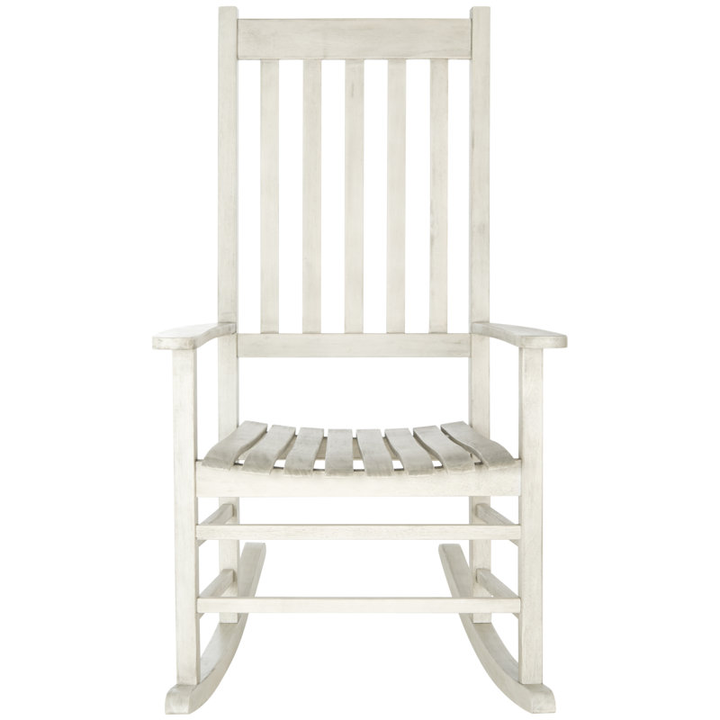 Chaise berçante Babitz, Blanc délavé