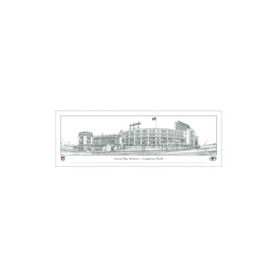 «Lambeau Field Line», reproduction d'art panoramique