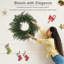 Couronne de Noël en pin véritable vert