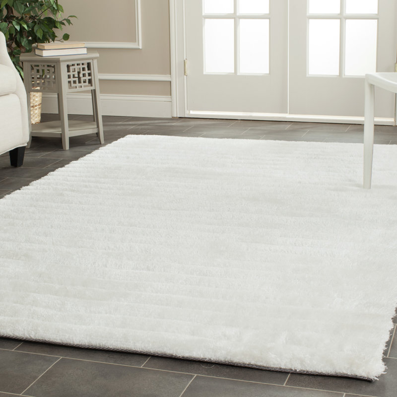 Nisan Solid Colour Hand Woven Area Rug, Rectangle 152 x 244 cm