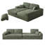 Canapé modulaire de 114,5 po Corduroy-1244169362