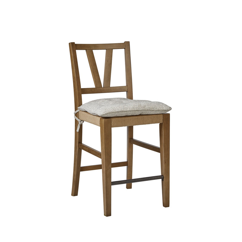 Fauteuil à hauteur de comptoir à lattes