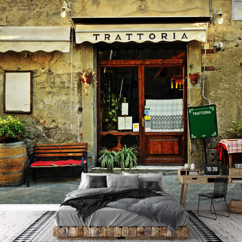 Grand papier peint amovible italien, L 66 po x l 96 po