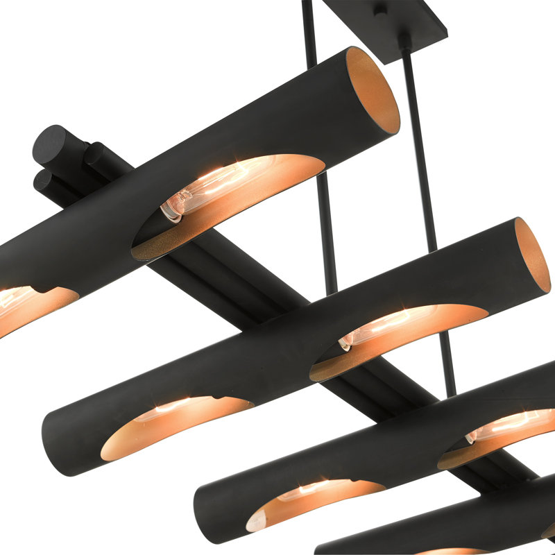 Barbaa 10 - Light Kitchen Island Pendant, Black