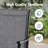 6-Person Steel Patio Dining Set with Swivel Chairs -63495087-37666290