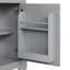 Meuble-lavabo de salle de bain avec lavabo, armoire de salle de bain avec porte à fermeture douce, support de rangement et tablette réglable-1305437314