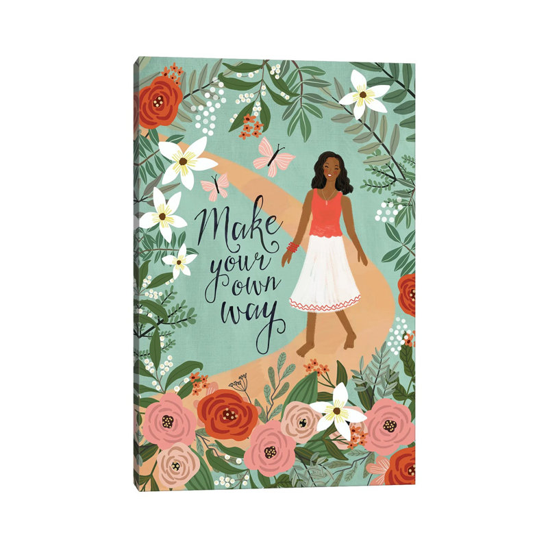 Make Your Own Way by Mia Charro - Wrapped Canvas Gallery-Wrapped Canvas Giclée, 101.6 cm H x 66.04 cm W x 3.175 cm D