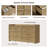 56.4"W Modern 6-Drawer Dresser-221922201