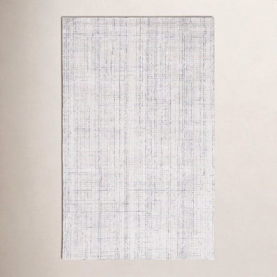 Rowe Ivory Grey Hand-Tufted Abstract Rug