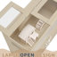 Cage à hamster avec revêtement en acrylique - construction, intérieur spacieux, matériau de bois de tiroir facile à gérer, spacieux, pratique pour le nettoyage-931444014