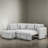 83" Wide L-Shaped Pull Out Sleeper Sectional Sofa Bed With USB Ports-393898526