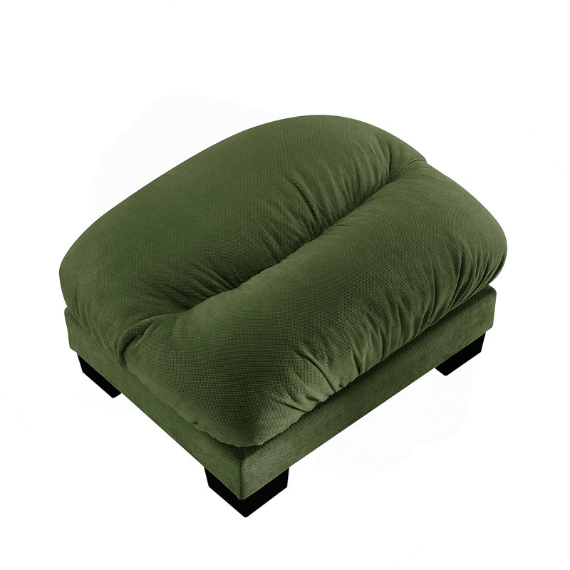 Repose-pieds Flora Chenille - vert, Vert
