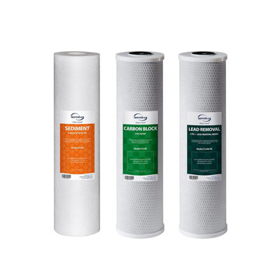 iSpring F3WGB32BCPB 20" x 4.5" Whole House Water Filters for WGB32B Series Water Filter Systems