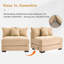 Accoudoirs 3 places en velours côtelé de qualité supérieure, coussin de bonne résilience, 12 coussins décoratifs-117534282