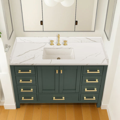 Ensemble de meuble-lavabo 48 po avec comptoir en quartz