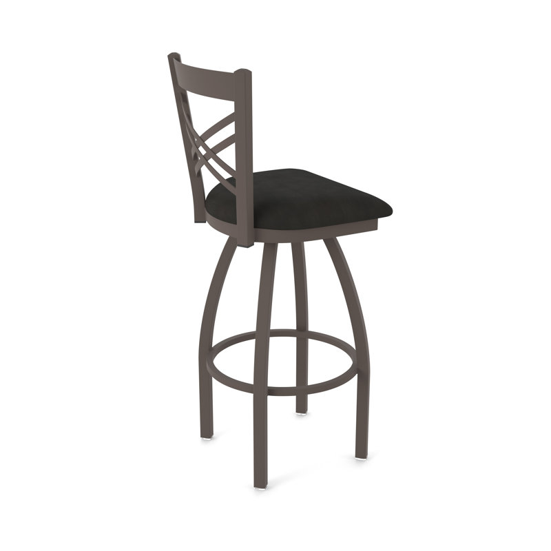 Tabouret pivotant 820 Catalina, Bronze, Vinyle - espresso Canter, Tabouret de bar (siège d'une hauteur de 30 po)