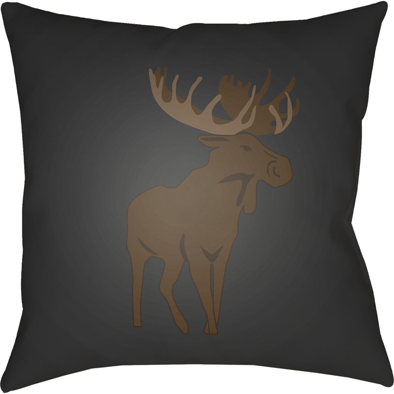 Outdoor Throw Pillow, 20" H x 20" W x 4" D, Gray